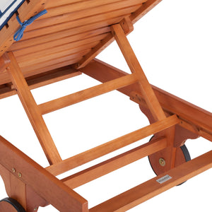 Newport Outdoor Lounge Chair with Side Table - Elegant Eucalyptus Design for Ultimate Relaxation