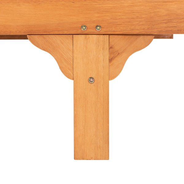 Newport Outdoor Lounge Chair with Side Table - Stylish Eucalyptus Design for Relaxation & Mobility