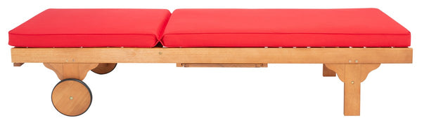 Newport Outdoor Lounge Chair with Side Table - Stylish Eucalyptus Design for Relaxation & Mobility