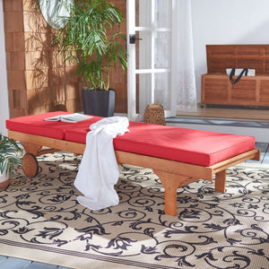 Newport Outdoor Lounge Chair with Side Table - Stylish Eucalyptus Design for Relaxation & Mobility