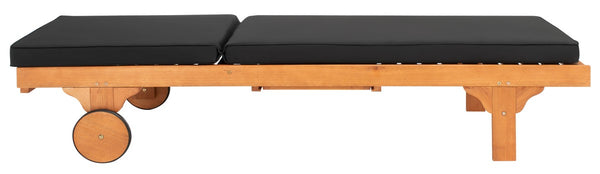 Newport Outdoor Lounge Chair with Side Table - Stylish Eucalyptus Design for Relaxation & Mobility