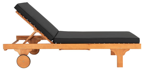 Newport Outdoor Lounge Chair with Side Table - Stylish Eucalyptus Design for Relaxation & Mobility