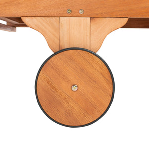 Newport Outdoor Lounge Chair with Side Table - Stylish Eucalyptus Design for Relaxation & Mobility