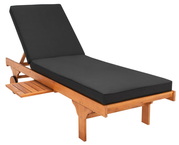 Newport Outdoor Lounge Chair with Side Table - Stylish Eucalyptus Design for Relaxation & Mobility