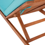 Solano Outdoor Sunlounger - Modern Eucalyptus Design with Plush Cushion for Ultimate Relaxation