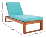 Solano Outdoor Sunlounger - Modern Eucalyptus Design with Plush Cushion for Ultimate Relaxation