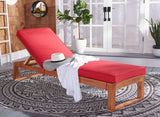 Solano Outdoor Sunlounger - Modern Eucalyptus Design with Plush Cushion for Ultimate Relaxation