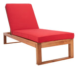 Solano Outdoor Sunlounger - Modern Eucalyptus Design with Plush Cushion for Ultimate Relaxation