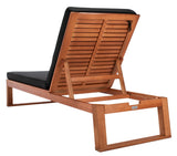 Solano Outdoor Sunlounger - Modern Eucalyptus Design with Plush Cushion for Ultimate Relaxation