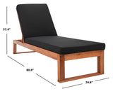 Solano Outdoor Sunlounger - Modern Eucalyptus Design with Plush Cushion for Ultimate Relaxation