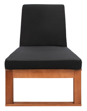 Solano Outdoor Sunlounger - Modern Eucalyptus Design with Plush Cushion for Ultimate Relaxation