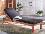 Solano Outdoor Sunlounger - Modern Eucalyptus Design with Plush Cushion for Ultimate Relaxation