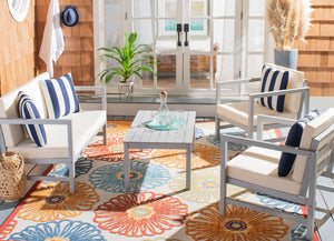 Montez 4-Piece Outdoor Furniture Set with Stylish Accent Pillows for Chic Patio Comfort