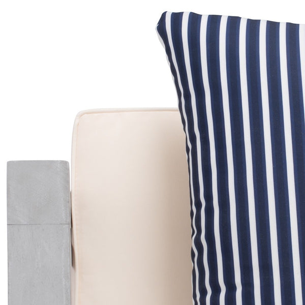 Nunzio Contemporary 4-Piece Outdoor Set with Plush Cushions and Stylish Accent Pillows for Entertaining