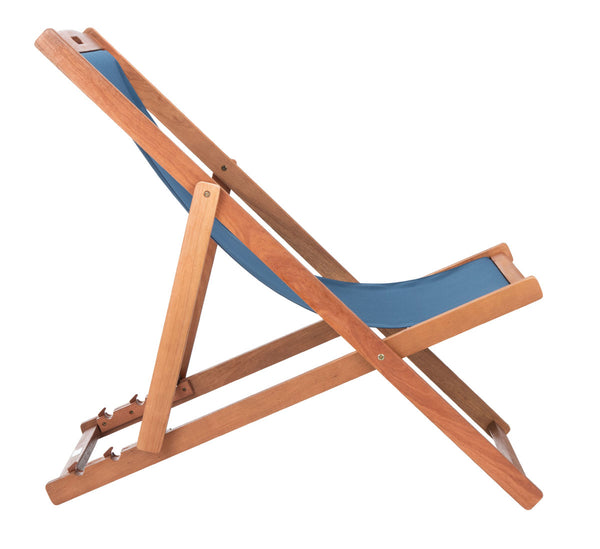 Loren Sling Chair Set of 2 - Luxurious Eucalyptus Wood Lounge Chairs for Stylish Outdoor Relaxation