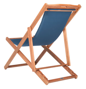 Loren Sling Chair Set of 2 - Luxurious Eucalyptus Wood Lounge Chairs for Stylish Outdoor Relaxation