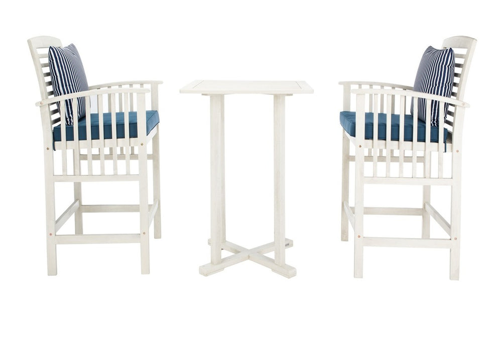 Pate 3-Piece Bistro Set - Stylish Bar-Height Table and Chairs for Outdoor Entertaining Spaces