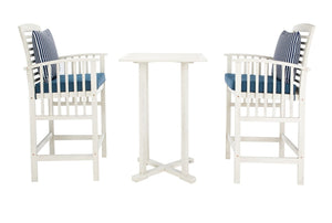 Pate 3-Piece Bistro Set - Stylish Bar-Height Table and Chairs for Outdoor Entertaining Spaces