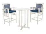 Pate 3 Piece Bar 39.8-Inch H Table Bistro Set