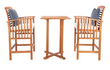 Pate 3 Piece Bar 39.8-Inch H Table Bistro Set