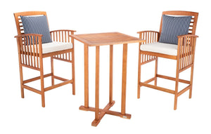 Pate 3-Piece Bistro Set - Stylish Bar-Height Table and Chairs for Outdoor Entertaining Spaces