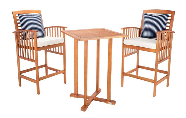 Pate 3-Piece Bistro Set - Stylish Bar-Height Table and Chairs for Outdoor Entertaining Spaces