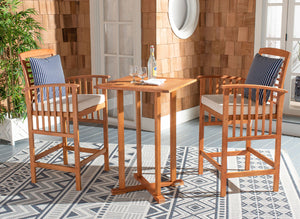 Pate 3-Piece Bistro Set - Stylish Bar-Height Table and Chairs for Outdoor Entertaining Spaces