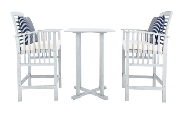 Pate 3-Piece Bistro Set - Stylish Bar-Height Table and Chairs for Outdoor Entertaining Spaces