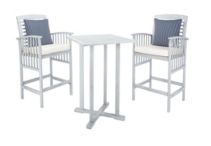 Pate 3-Piece Bistro Set - Stylish Bar-Height Table and Chairs for Outdoor Entertaining Spaces