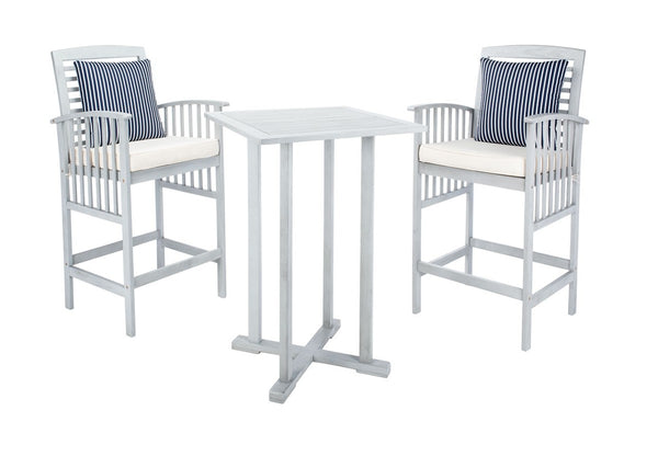 Pate 3-Piece Bistro Set - Stylish Bar-Height Table and Chairs for Outdoor Entertaining Spaces
