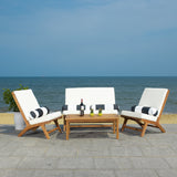 Safavieh Chaston 4 Piece Outdoor Living Set With Accent Pillows PAT7044C