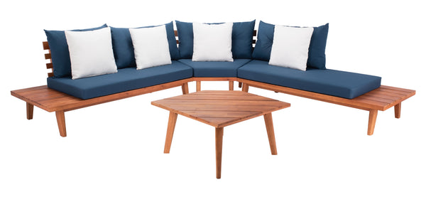 Lansen 4 Piece Corner Living Set in 