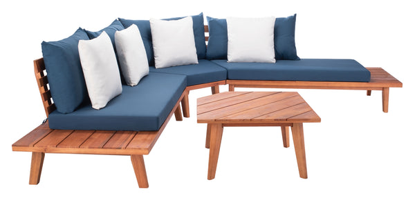 Lansen 4 Piece Corner Living Set in 