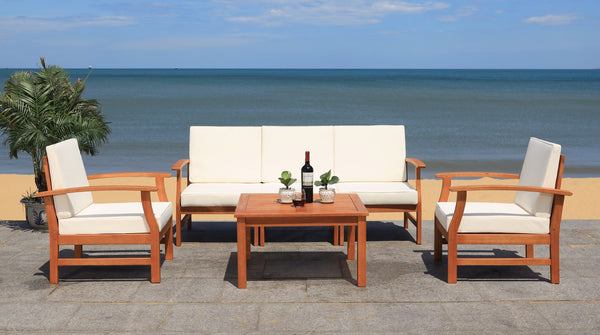 Parcer 4 Piece Living Set in Natural / Beige