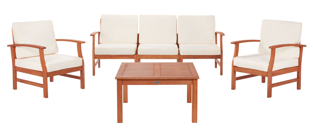 Parcer 4 Piece Living Set in Natural / Beige