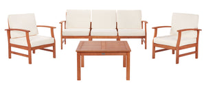 Parcer 4 Piece Living Set in Natural / Beige