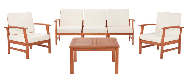 Parcer 4 Piece Living Set in Natural / Beige