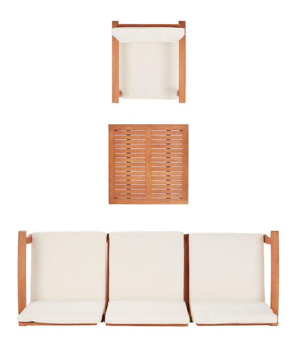 Parcer 4 Piece Living Set in Natural / Beige