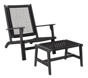 Chantelle Set - Luxurious Coastal Outdoor Lounge Chairs with Stools and Stylish End Table for Entertaining