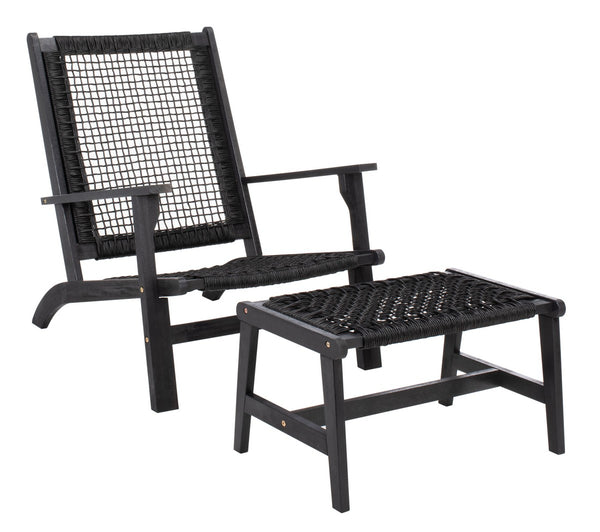 Chantelle Set - Luxurious Coastal Outdoor Lounge Chairs with Stools and Stylish End Table for Entertaining