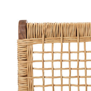 Casella Outdoor Acacia Wood Lounge Set with Chairs, Ottomans, and Stylish End Table for Relaxation