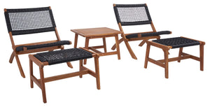 Safavieh Casella Set Natural / Black Rope Wood PAT7077E