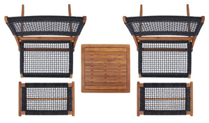 Safavieh Casella Set Natural / Black Rope Wood PAT7077E