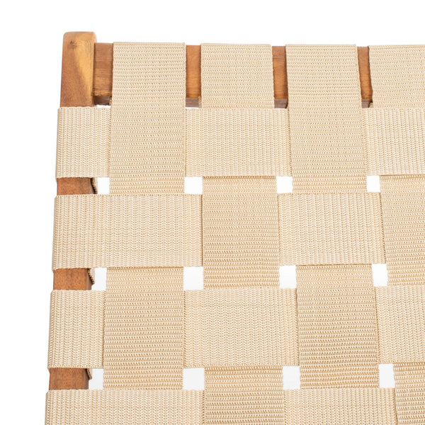 Darryl Set - Elegant Acacia Wood Lounge Chairs with Ottoman and Table for Ultimate Outdoor Relaxation