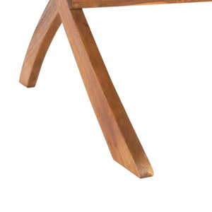 Darryl Set - Elegant Acacia Wood Lounge Chairs with Ottoman and Table for Ultimate Outdoor Relaxation