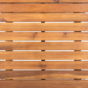 Darryl Set - Elegant Acacia Wood Lounge Chairs with Ottoman and Table for Ultimate Outdoor Relaxation