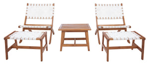 Safavieh Darryl Set Natural Wood/White Rope Wood PAT7078D