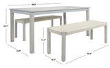 Safavieh Aquina Dining Set Grey Wood PAT7081B