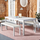 Safavieh Aquina Dining Set Grey Wood PAT7081B