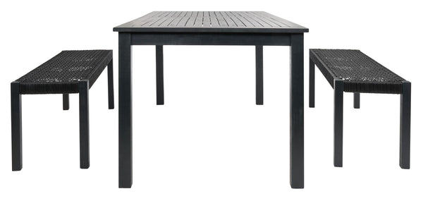 Safavieh Aquina Dining Set Black Wood PAT7081C